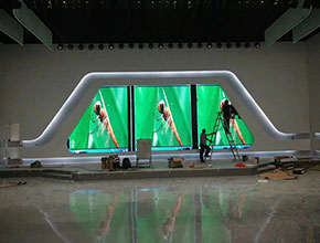 Wuhan Jianghan District Planning Hall P3 indoor LED irregular screen